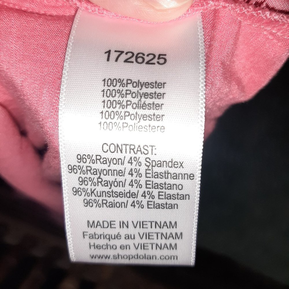 Dolan Left Coast coral henley popover top size Medium - Picture 5 of 7